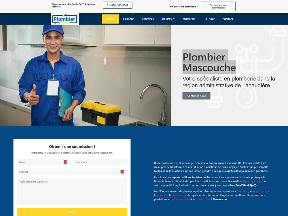 Plombier Mascouche